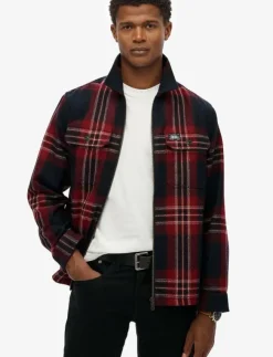 Superdry WOOL MILLER ZIP OVERSHIRT - Jackor & rockar| Overshirts
