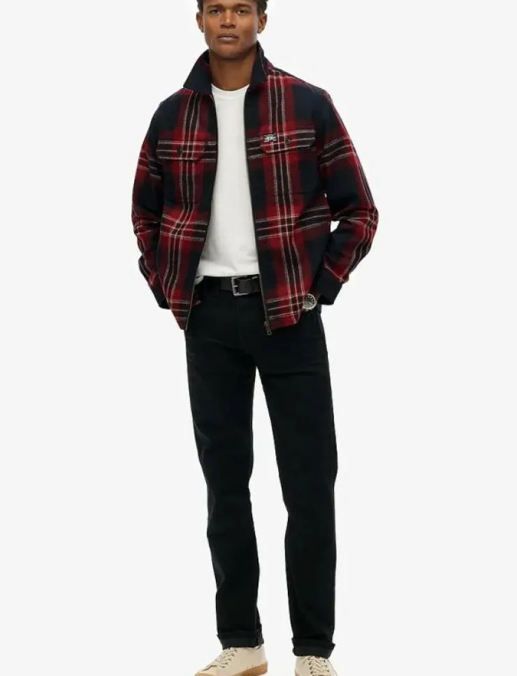 Superdry WOOL MILLER ZIP OVERSHIRT - Jackor & rockar| Overshirts