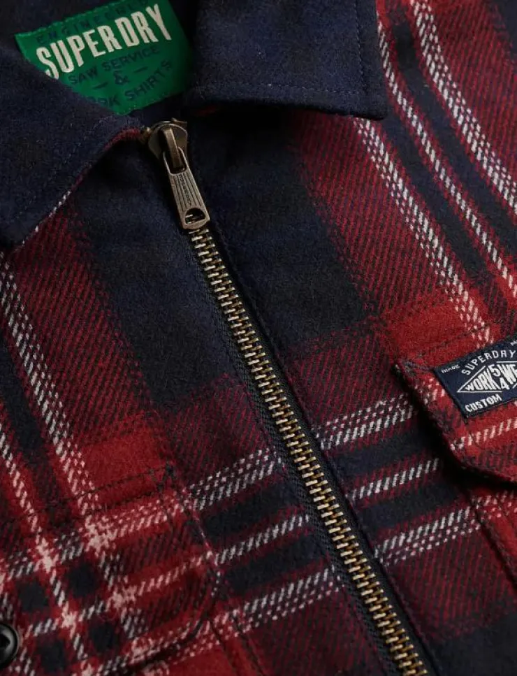 Superdry WOOL MILLER ZIP OVERSHIRT - Jackor & rockar| Overshirts