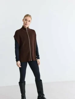 Rethinkit Studios Wool Zip Vest Oslo - Stickat|Kvinnor Sweatshirts