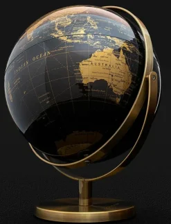 Luckies of London Dekorationsdetaljer|World tour Globe - Skulpturer & Porslinsfigurer
