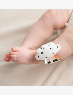 Done by Deer Wrist rattle set 2-pack Happy clouds - Interaktiva leksaker|Barn Babyleksaker|Babyleksaker
