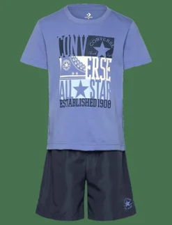 Converse WS-WOVEN SHORT SET - Set med kortärmad t-shirt|Barn Set