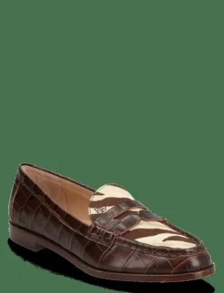 Lauren Ralph Lauren Wynnie Zebra-Print-Trim Embossed Loafer - Loafers|Kvinnor Loafers