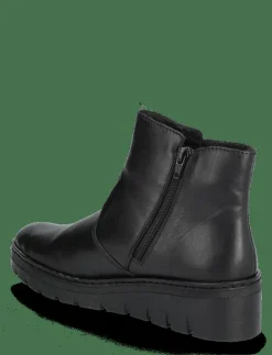 Kvinnor Rieker Varmfodrade Stövlar|X9165 - Platta ankelboots