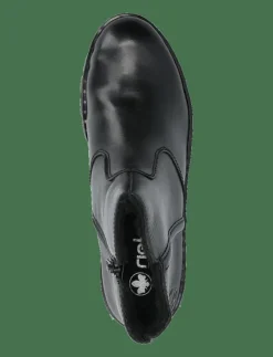 Kvinnor Rieker Varmfodrade Stövlar|X9165 - Platta ankelboots
