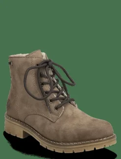 Kvinnor Rieker Varmfodrade Stövlar|Y9103 - Platta ankelboots