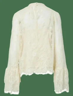 Kvinnor YAS Blusar & Skjortor|ARIZONA LS LACE TOP - D2D - Långärmade blusar