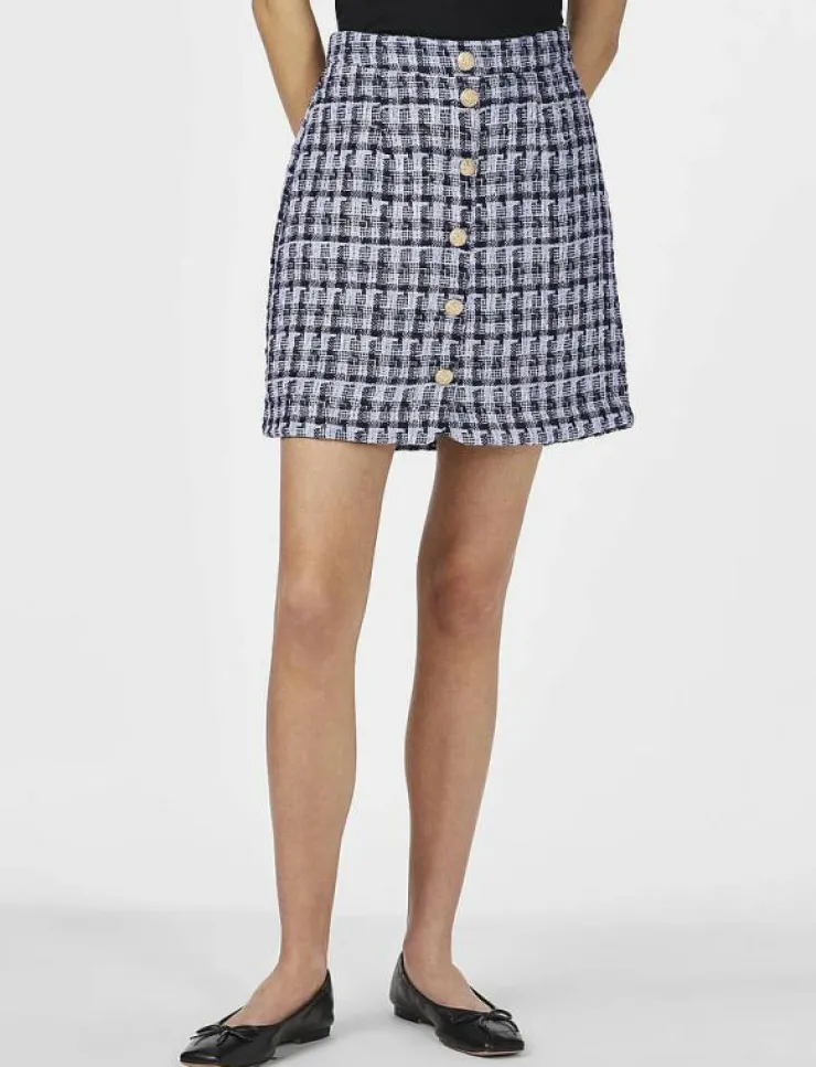 YAS BUCANA HW BOUCLE SKIRT - Korta kjolar|Kvinnor Kjolar