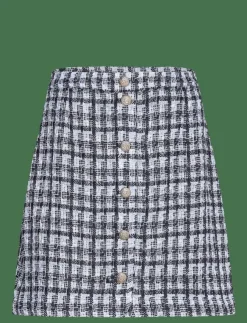 YAS BUCANA HW BOUCLE SKIRT - Korta kjolar|Kvinnor Kjolar