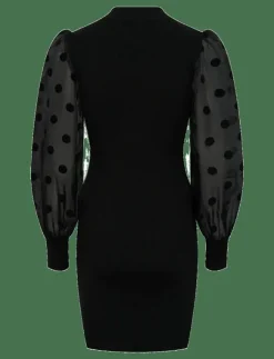 Kvinnor YAS Klänningar|DOTME LS KNIT DRESS S. NOOS - Korta klänningar