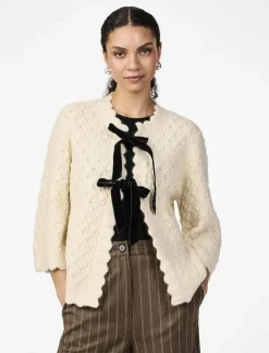 Kvinnor YAS Stickat|EGSA 3/4 KNIT CARDIGAN S. - Koftor