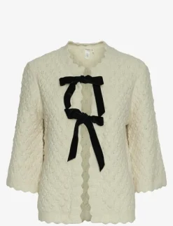 Kvinnor YAS Stickat|EGSA 3/4 KNIT CARDIGAN S. - Koftor