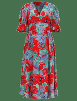 Kvinnor YAS Klänningar|FARRON 2/4 MIDI DRESS S. - SHOW - Midiklänningar