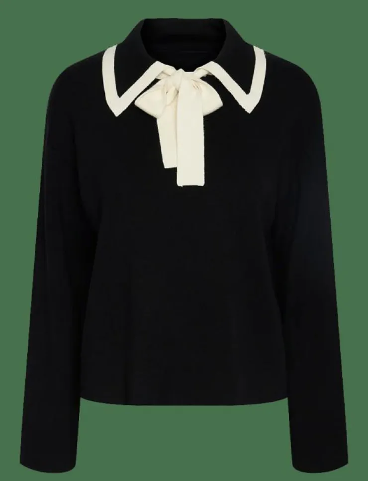 YAS JOSIE LS BOW KNIT TOP - Stickat|Kvinnor Stickat