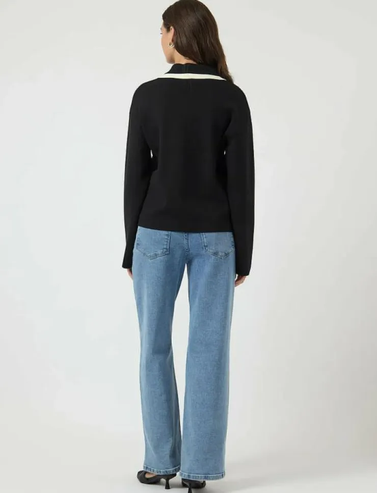 YAS JOSIE LS BOW KNIT TOP - Stickat|Kvinnor Stickat