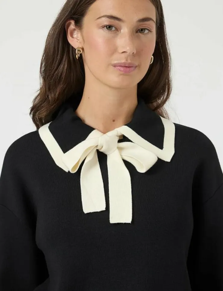YAS JOSIE LS BOW KNIT TOP - Stickat|Kvinnor Stickat
