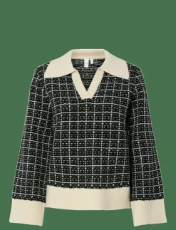 Kvinnor YAS Stickat|LIVIA LS V-NECK KNIT PULLOVER NOOS - Stickat