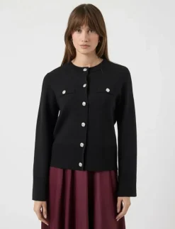 Kvinnor YAS Stickat|PIMI LS KNIT CARDIGAN S. - Koftor