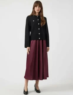 Kvinnor YAS Stickat|PIMI LS KNIT CARDIGAN S. - Koftor