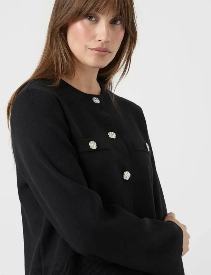 Kvinnor YAS Stickat|PIMI LS KNIT CARDIGAN S. - Koftor