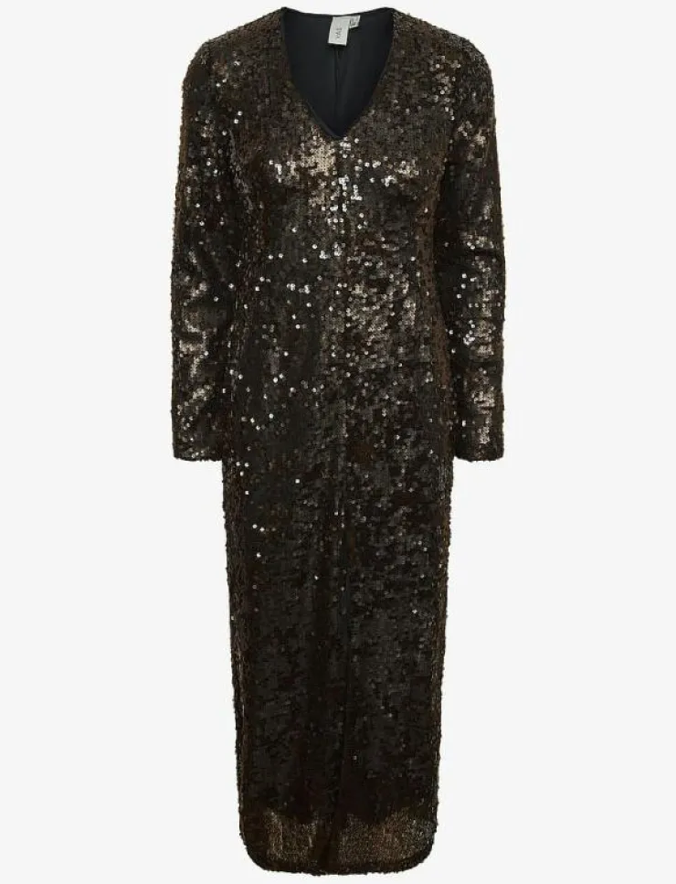 YAS PIO LS SEQUIN LONG DRESS - SHOW - Midiklänningar|Kvinnor Klänningar