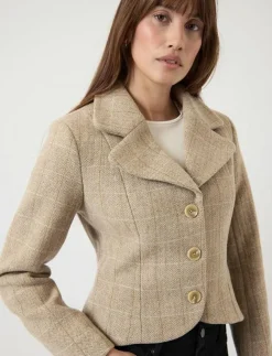 Kvinnor YAS Kavajer|THELA LS WOOL BLEND SHORT JACKET - EX - Enkelknäppta kavajer