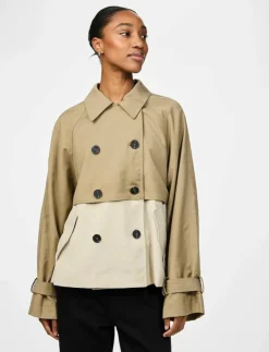 Kvinnor YAS Jackor & Kappor|TURBO SHORT TRENCHCOAT - Trenchcoats