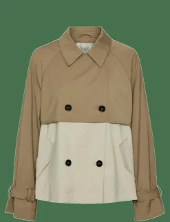 Kvinnor YAS Jackor & Kappor|TURBO SHORT TRENCHCOAT - Trenchcoats