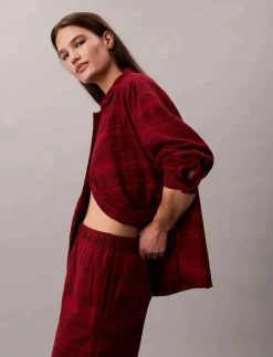 Kvinnor Calvin Klein Pyjamas & Loungewear|YD FLANNEL PANT - Nederdelar