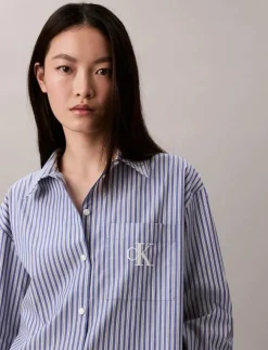 Kvinnor Calvin Klein Jeans Blusar & Skjortor|YD Perfect Button-down Shirt - Långärmade