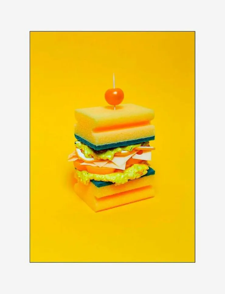 Supermercat Posters & Ramar|Yellow sponge - Fotokonst
