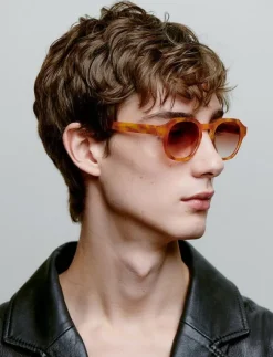 Kvinnor A.Kjærbede Solglasögon|Solglasögon|Zan - Round Frame