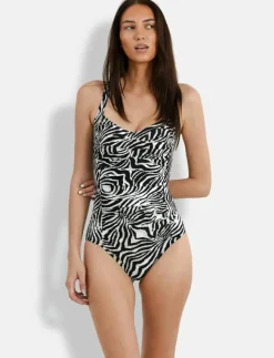 Kvinnor Panos Emporio Badkläder|Zebra Potenza swimsuit - Baddräkter