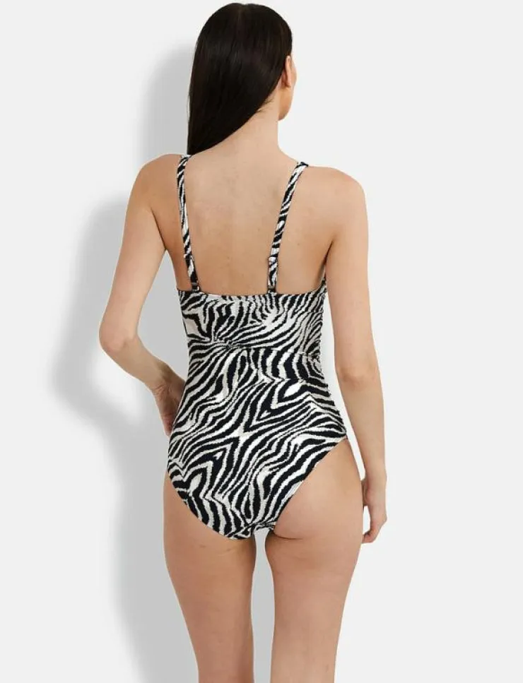 Kvinnor Panos Emporio Badkläder|Plus Size & Curvy|Zebra Simi Swimsuit - Baddräkter