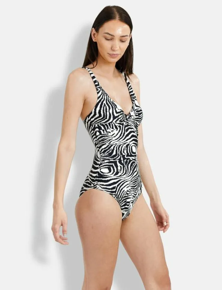 Kvinnor Panos Emporio Badkläder|Plus Size & Curvy|Zebra Simi Swimsuit - Baddräkter