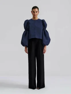 Malina Zoey double pouf sleeve blouse - Långärmade blusar|Kvinnor Kläder