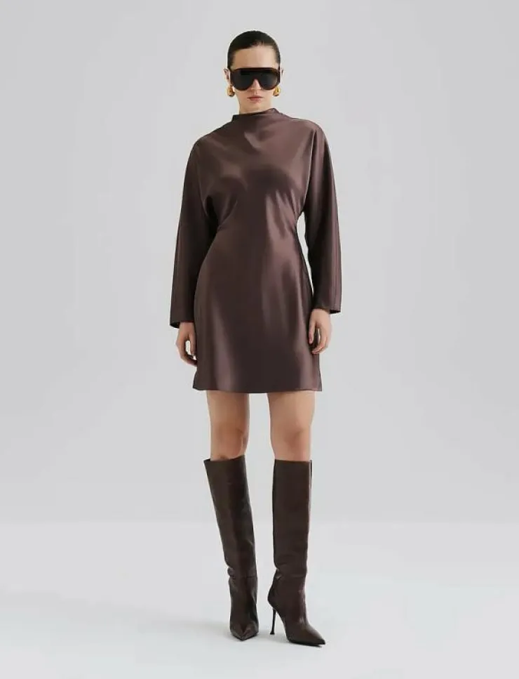 Malina Zora Barrel Long Sleeve Mini dress - Korta klänningar|Kvinnor Plus Size & Curvy|Klänningar